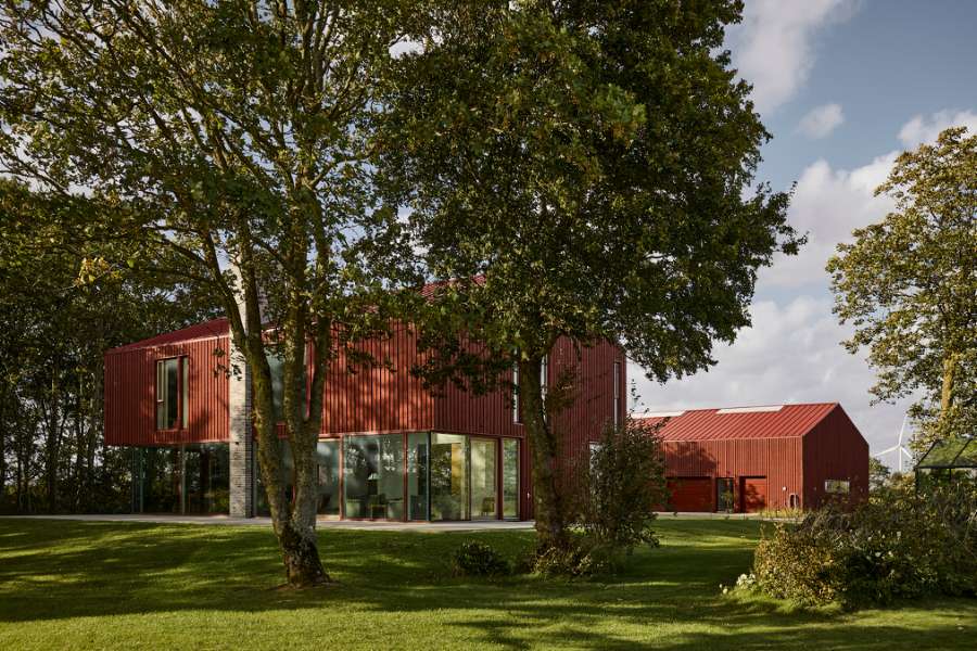 Ein Haus so rot, dass Snoopy davon „träumen“ würde,